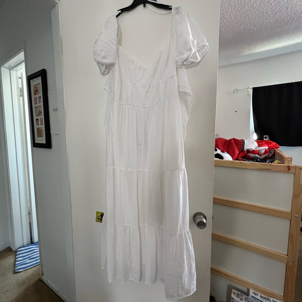 Elegant White Women's Dress
